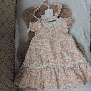 Floral Dress and Headband by Tahari